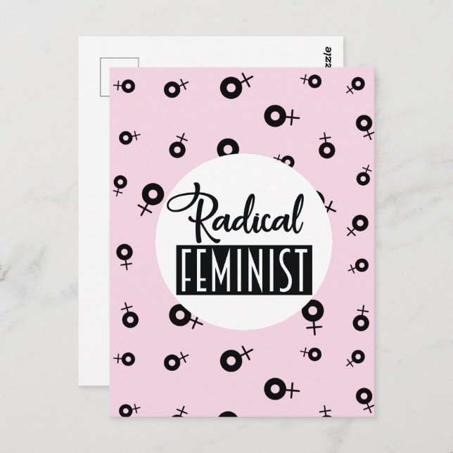 Postal Feminista radical (Anverso / Reverso)