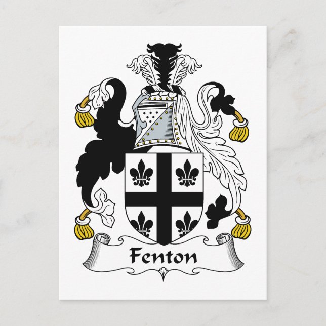 Postal Fenton Family Crest (Anverso)