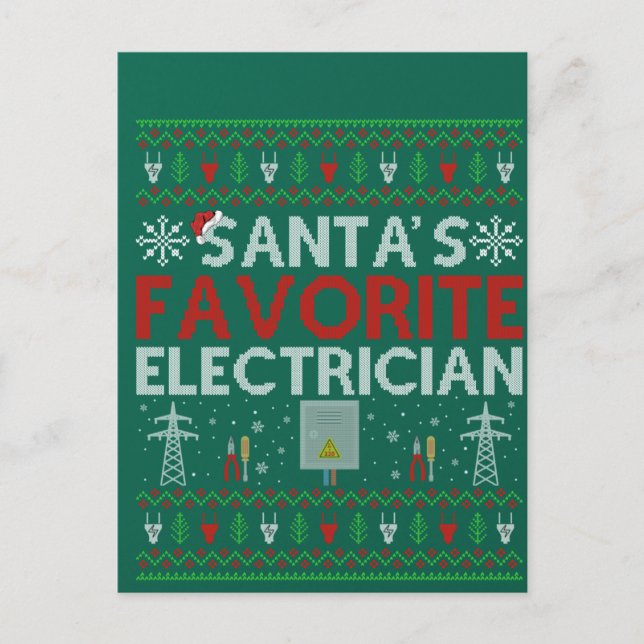 Postal Feo regalo de Navidad para electores a Santa Ama e (Anverso)