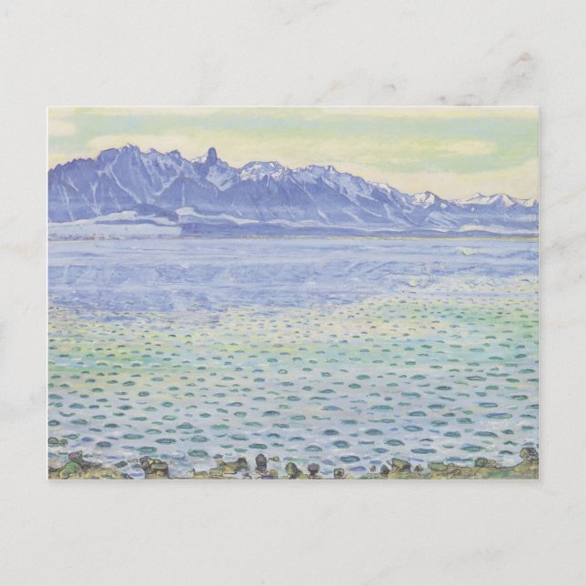 Postal Ferdinand Hodler-Thun, Stockhornkette (Anverso)