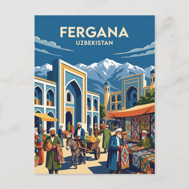 Postal Fergana Uzbekistán (Anverso)