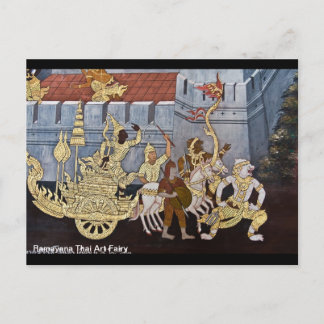 Postal Feria de arte tailandesa Ramayana