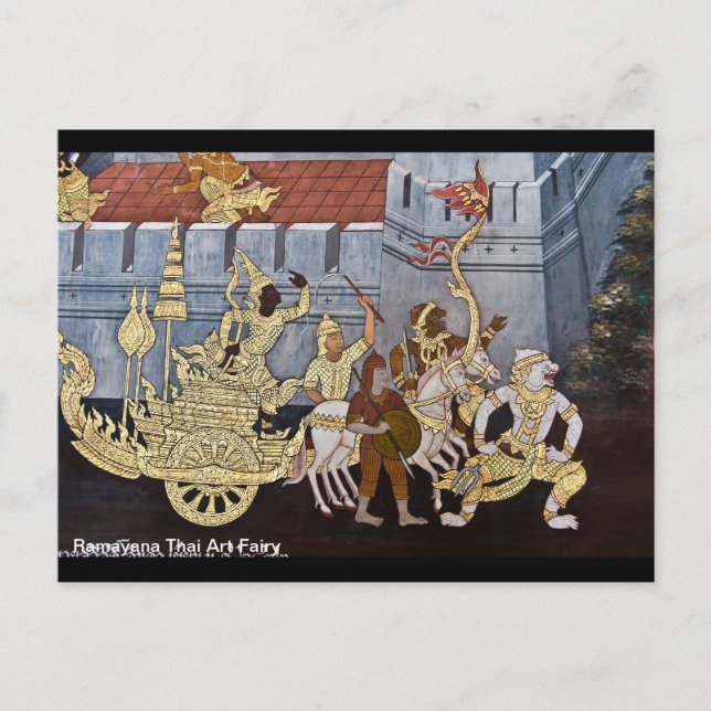 Postal Feria de arte tailandesa Ramayana (Anverso)