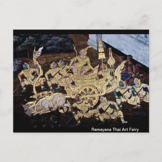 Postal Feria de arte tailandesa Ramayana