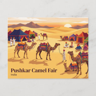 Postal Feria de Camellos de Pushkar India