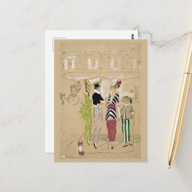 Postal Feria de vanidad en la avenida (1914) (Anverso/Reverso In Situ)