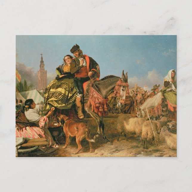 Postal Feria en Sevilla (Anverso)