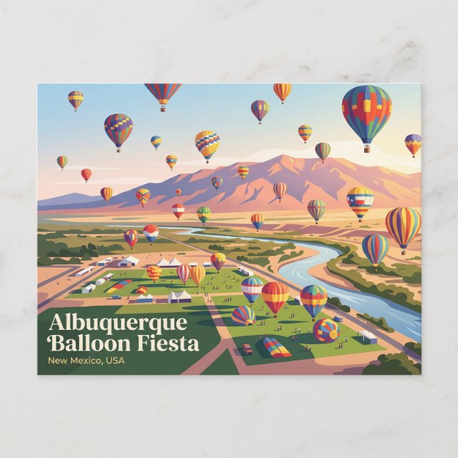 Postal Feria Internacional de Globos de Albuquerque EE. U (Anverso)