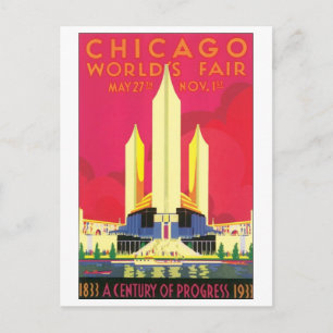 Postal Feria Mundial de Chicago, 1933
