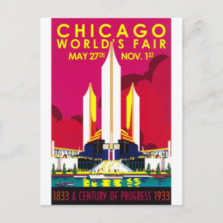 Postal Feria Mundial de Chicago de 1933