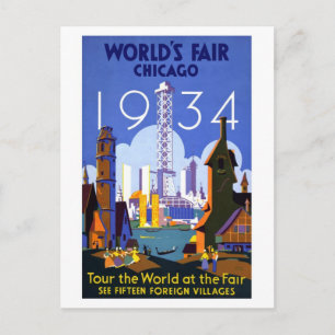 Postal Feria Mundial de Chicago de 1934