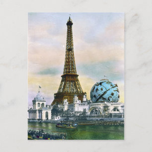 Postal Feria Mundial de Francia de 1889 - Viajes de época