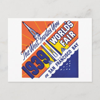 Postal Feria Mundial de la Bahía de San Francisco de 1939