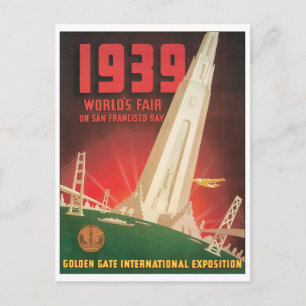 Postal Feria Mundial de la Bahía de San Francisco de 1939