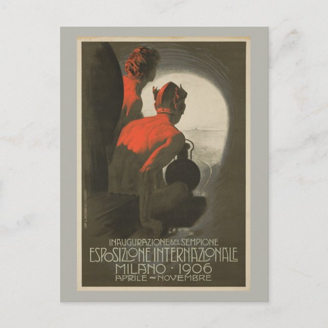Postal Feria Mundial de Milán de 1906 (Anverso)
