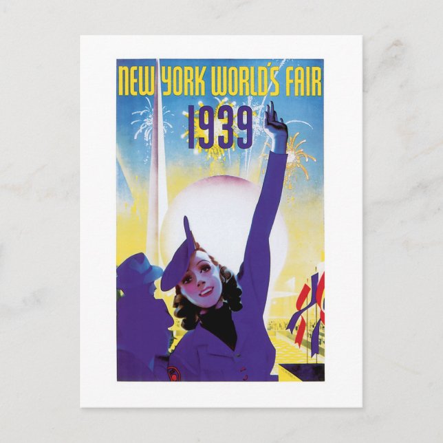 Postal Feria Mundial de Nueva York, 1939 (Anverso)
