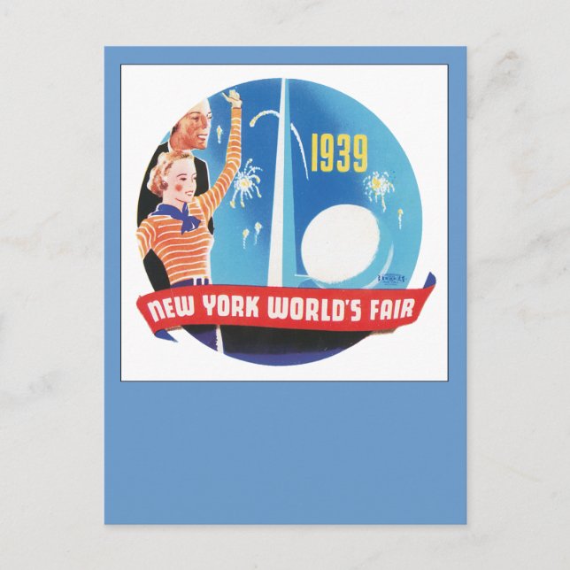 Postal Feria Mundial de Nueva York de 1939 (Anverso)