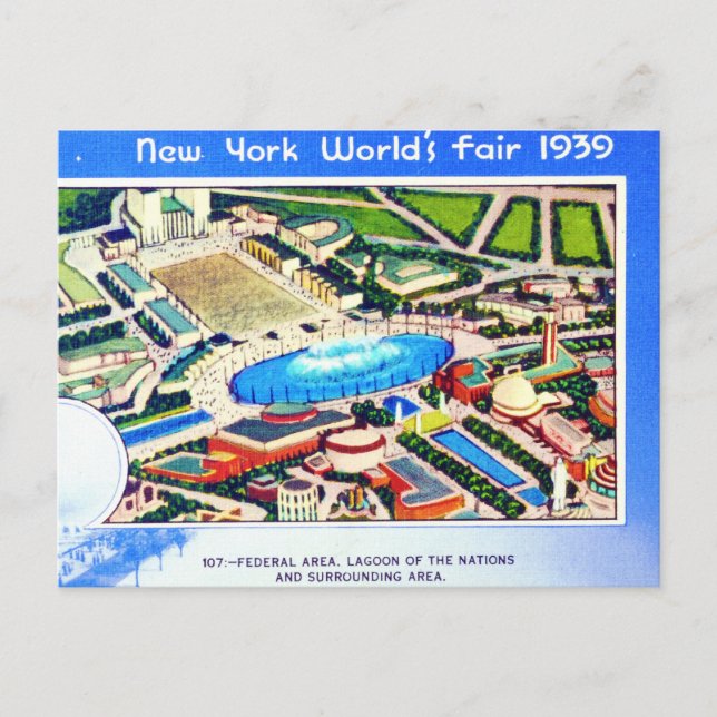 Postal Feria Mundial de Nueva York de 1939 (Anverso)