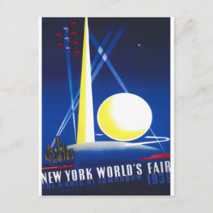 Postal Feria Mundial de Nueva York de 1939