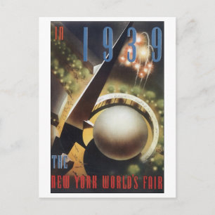 Postal Feria Mundial de Nueva York de 1939