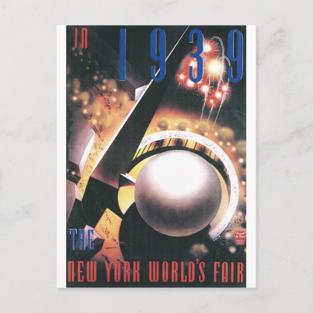 Postal Feria Mundial de Nueva York de 1939 (Anverso)