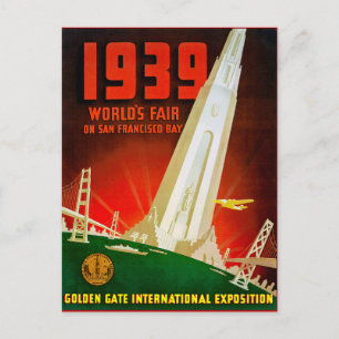 Postal Feria Mundial de San Francisco de 1939