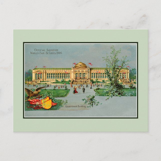 Postal Feria oficial de recuerdo de St. Louis de 1904 (Anverso)