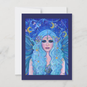 Postal Feria soñadora con acentos dorados de Renee Lavoie