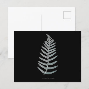 Postal Fern - Vulgare de polipodio - Efecto de rayos X -