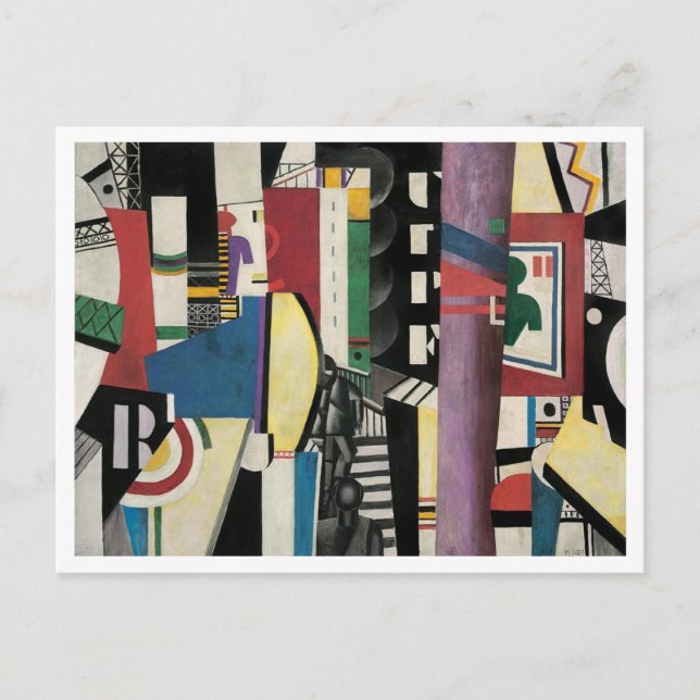 Postal Fernand Léger, La ciudad, 1919, Moderno (Anverso)