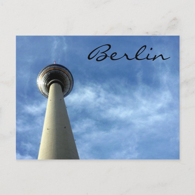 Postal fernsehturm blue berlin (Anverso)