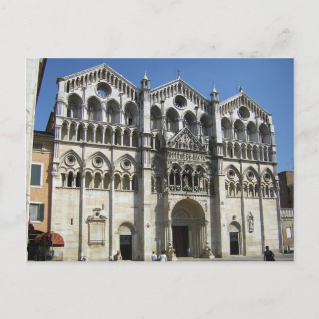Postal Ferrara (Italia) - Cattedrale (Anverso)