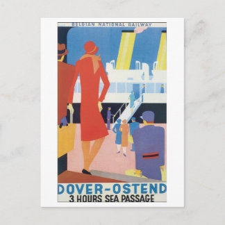 Postal Ferrocarril belga Dover Ostend