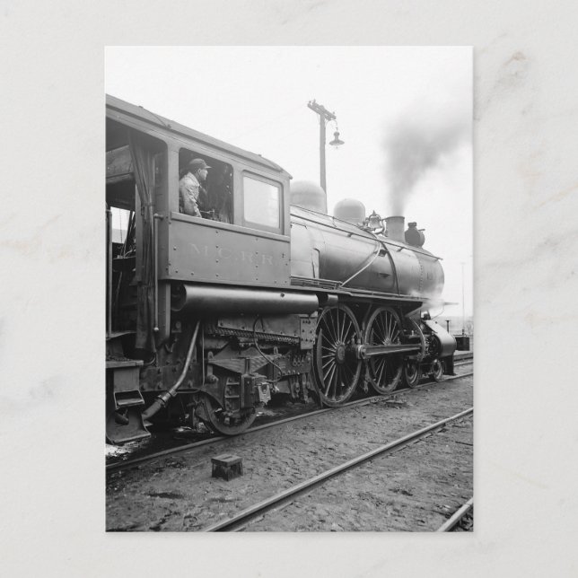 Postal Ferrocarril Central de Michigan, 1904 (Anverso)