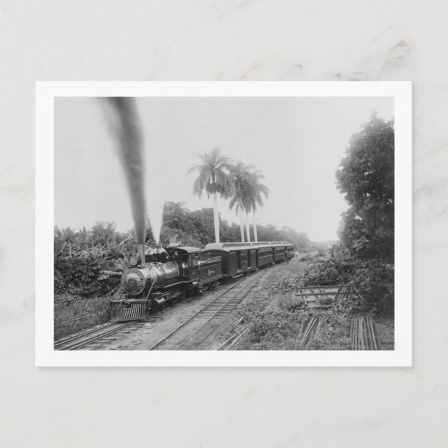 Postal Ferrocarril Central Panamericano en Guatemala (Anverso)