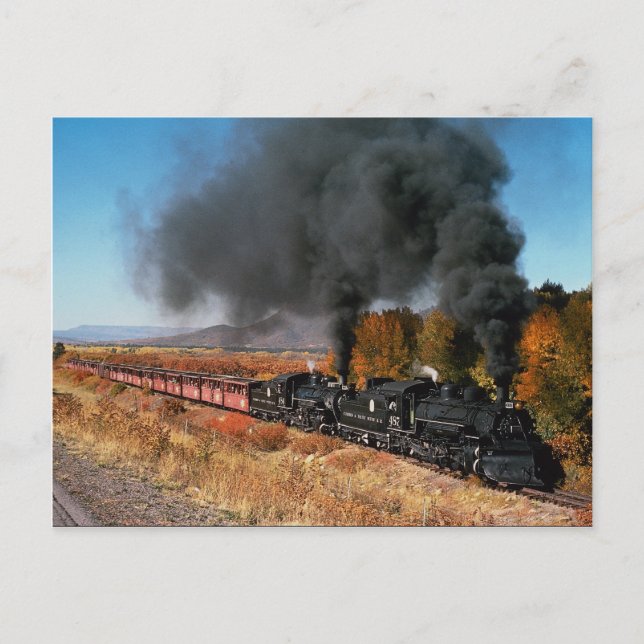 Postal Ferrocarril Cumbres y Toltec, Nº 487 y Nº 484, (Anverso)