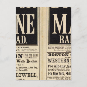 Postal Ferrocarril de Boston y Maine