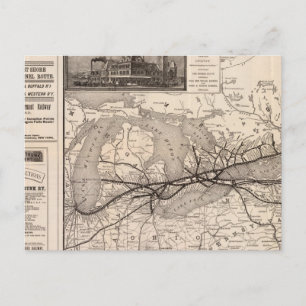 Postal Ferrocarril de Chicago y Gran Tronco