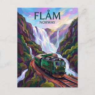 Postal Ferrocarril de Flåm Noruega