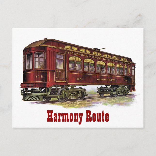 Postal Ferrocarril de la Ruta de la Armonía (Anverso)