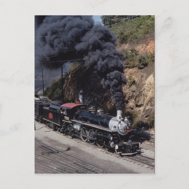 Postal Ferrocarril de Savannah y Atlanta, 4-6-2, Nº 750,  (Anverso)