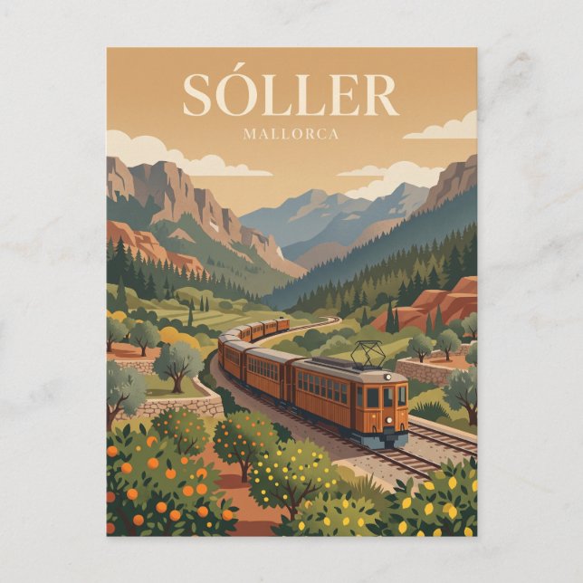 Postal Ferrocarril de Sóller España (Anverso)