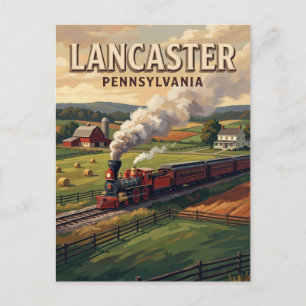 Postal Ferrocarril de Strasburg y campiña Amish Lancaster