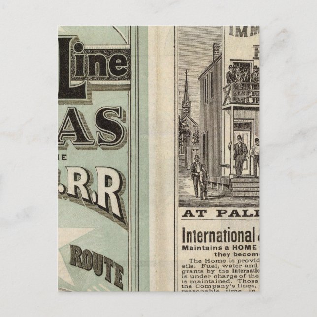 Postal Ferrocarril de Texas (Anverso)