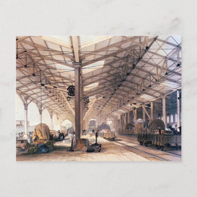 Postal Ferrocarril del Gran Oeste: Derramamiento de merca (Anverso)