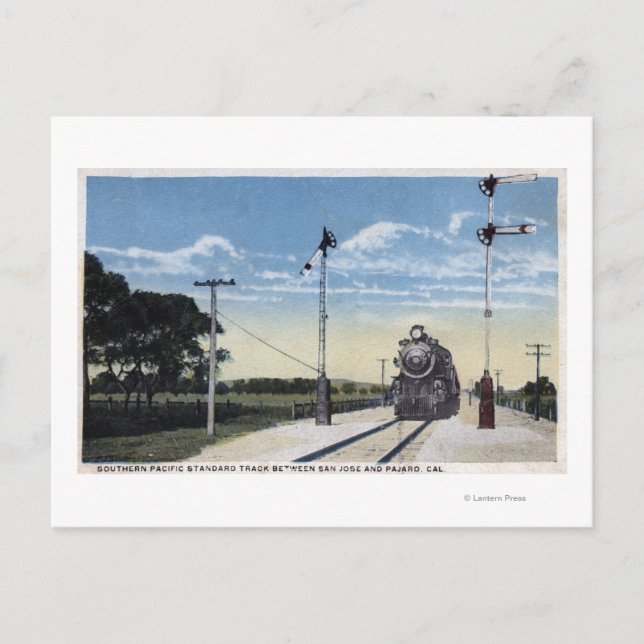 Postal Ferrocarril del Pacífico Sur a Pajaro (Anverso)