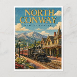 Postal Ferrocarril Escénico de North Conway New Hampshire