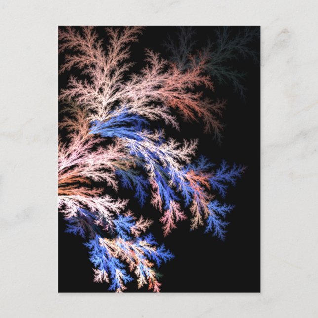 Postal Ferrocarril fractal (Anverso)