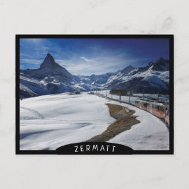 Postal Ferrocarril Gornergrat y Matterhorn en Zermatt