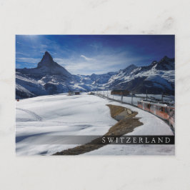 Postal Ferrocarril Gornergrat y Matterhorn en Zermatt